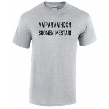 Vaipanvaihdon Suomen mestari t-paita, harmaa