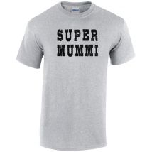 Super mummi t-paita, harmaa