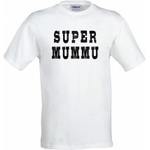 Super mummu t-paita valkoinen