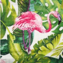 Kuvioharso flamingot viidakossa