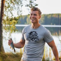 Kalastajaisä t-paita harmaa
