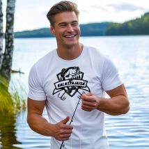 Kalastajaisä t-paita valkoinen