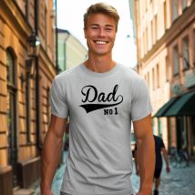 Dad No 1 t-paita, harmaa