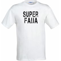 Super Faija t-paita, valkoinen