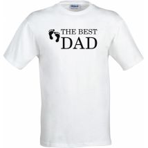 The Best Dad t-paita jalat, valkoinen
